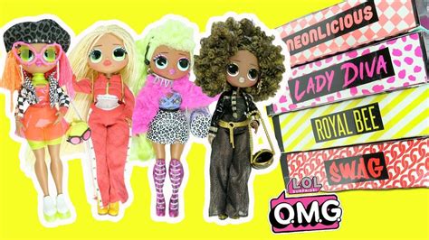 lol surprise omg fashion dolls complete set opening royal bee