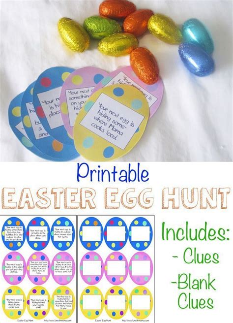 printable easter egg hunt  great  toddlers preschoolers