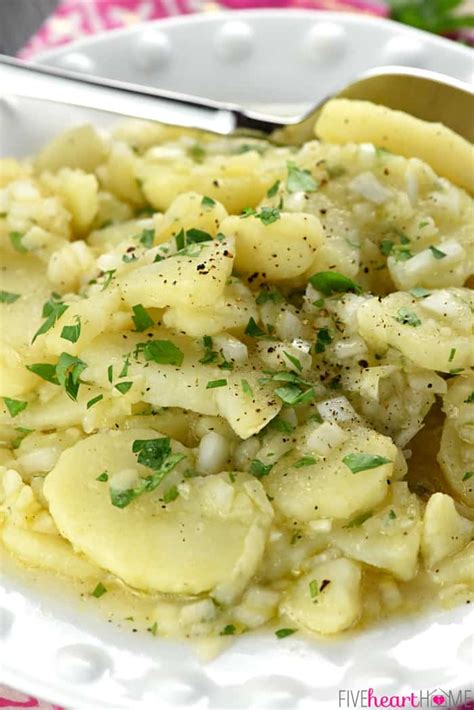 swabian kartoffelsalat ~ simple german potato salad fivehearthome