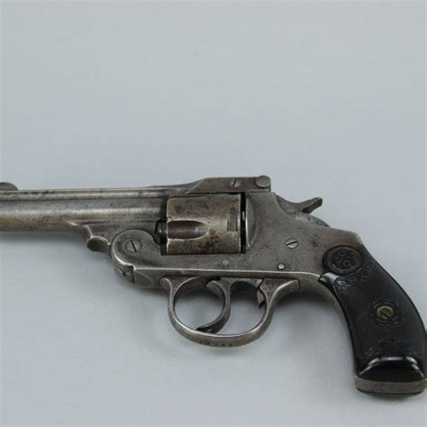 antique iver johnson  sw break top double action revolver ebth