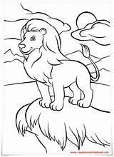 Coloring Lion sketch template
