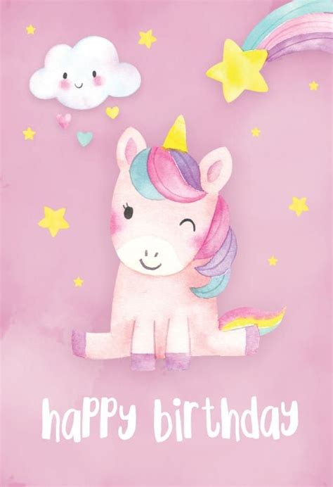 unicorn birthday card printable printable word searches