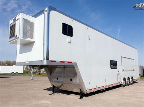 custom stacker living quarters race trailer mo great dane trailers