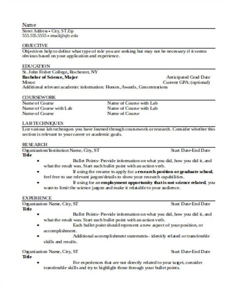 sample resume format  experienced