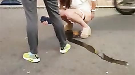 girl pissing on the street porn clips