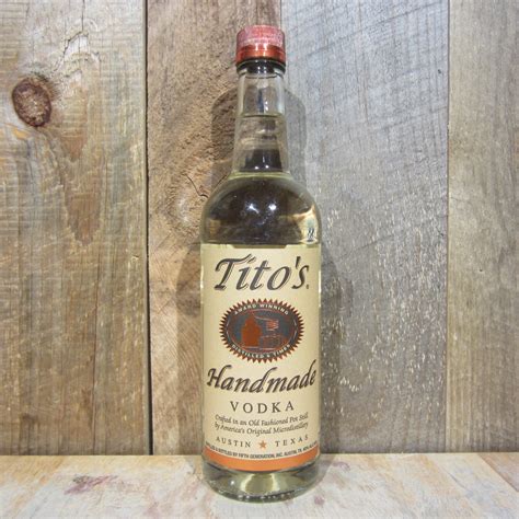 titos vodka 750ml oak and barrel