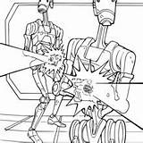 Coloring Pages Wars Star Grievous General Battle Droids Printable Color Hellokids Print sketch template