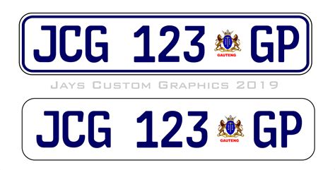 gauteng gp perspex number plate jays custom graphics
