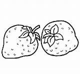 Fragole Frutta Stampare sketch template