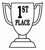 First Place Drawing Ribbon Award Oscar Trophy Clipart Coloring Getdrawings Paintingvalley sketch template