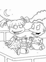 Coloring Rugrats Pages Angelica Printable Chucky Tommy Pickles Template Awesome Tomy Getcolorings Getdrawings Popular Pag sketch template
