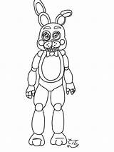 Bonnie Toy Coloring Fnaf Freddy Pages Five Nights Drawing Para Withered Chica Colorear Printable Colorir Deviantart Print Dibujos Freddys Desenhos sketch template