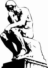 Existentialism Thinker Rodin Philosophy Auguste Represent Scultpure Stands Specifically Often Famous Used sketch template