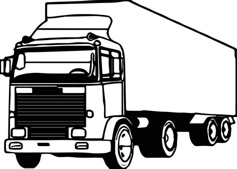 truck coming coloring page wecoloringpagecom