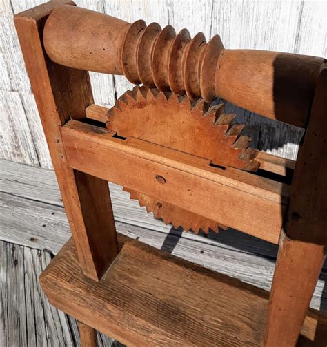 antique handmade wooden yarn winder   etsy