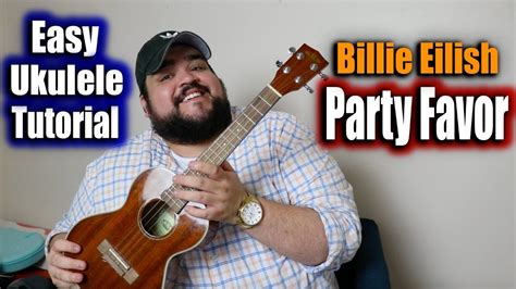 party favor billie eilish easy ukulele tutorial youtube