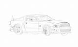 Shelby Gt500 Drifting sketch template