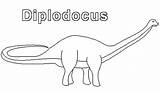Diplodocus Coloring Pages Netart sketch template