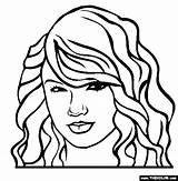 Swift Coloring Taylor Pages Print People Famous Color Cute Drawing Popular Easy Most Printable Sheet Thecolor Face Close Album Taylors sketch template