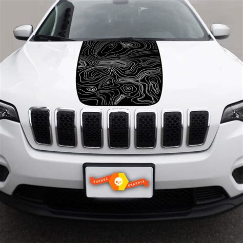 jeep cherokee latitude vinyl hood decal sticker graphic