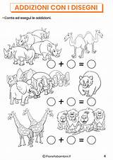 Addizioni Pianetabambini Stampare Giochi Sottrazioni Animali Gli Entro sketch template