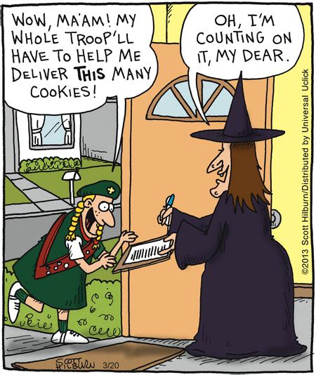 Girl Scout Cookies Order ~ Halloween Witch Comic The Argyle Sweater