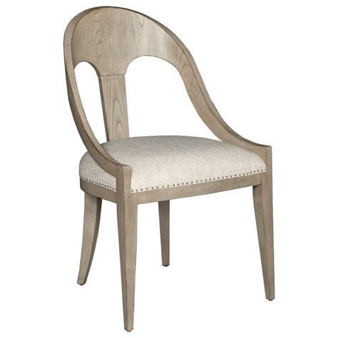 living trends west fork contemporary host chair  upholstered seat sprintz furniture