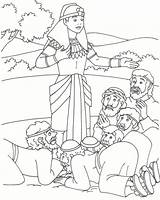 Coloring Joseph Pages Bible School Sunday Brothers His Egypt Sketchite Visits Angel Jesus Coat sketch template