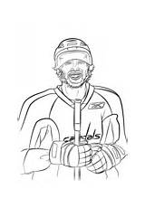 Hockey Ovechkin Coloring Nhl Pages Alex Kevin Printable Durant Messi Sport Color Drawing Tom Clipart Sports sketch template