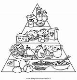 Piramide Alimentare Alimenti sketch template