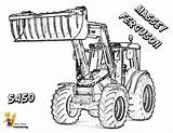 Tractor Coloring Pages Print Massey Ferguson Tractors Big Farm Yescoloring Boss Kids sketch template