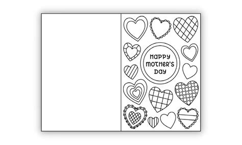 printable mothers day card  colour  craft  home family
