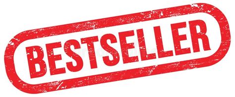 bestseller text written  red stamp sign stock illustration