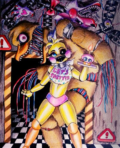 12 00 Am Ladies Night Chica S And Mangle Fnaf 2 By Mizuki T A
