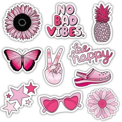 big moods aesthetic sticker pack pc pink target