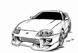 Supra Carros Carro Jdm Sheets Coloriage Sketchite Mk4 Colorare Gtr Disegno Ford sketch template