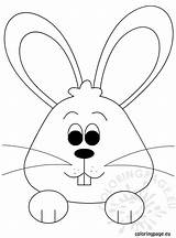 Bunny Easter Coloring Face Template Pages Templates sketch template