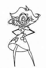 Hazbin Nifty Raskrasil sketch template