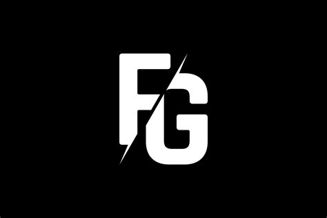 monogram fg logo graphic  greenlines studios creative fabrica