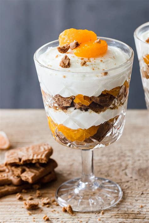 mandarine spekulatius dessert das schnelle weihnachtsdessert die