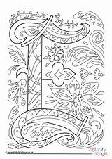 Illuminated Colouring Letter Coloring Pages Letters Alphabet Spy Simple Template Public Kids Activityvillage sketch template