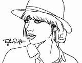 Coloring Swift Taylor Pages Print Popular sketch template