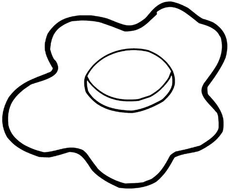 fried egg coloring page png