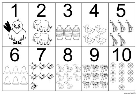 coloriage chiffre    chiffre  formes maternelle dessin chiffres