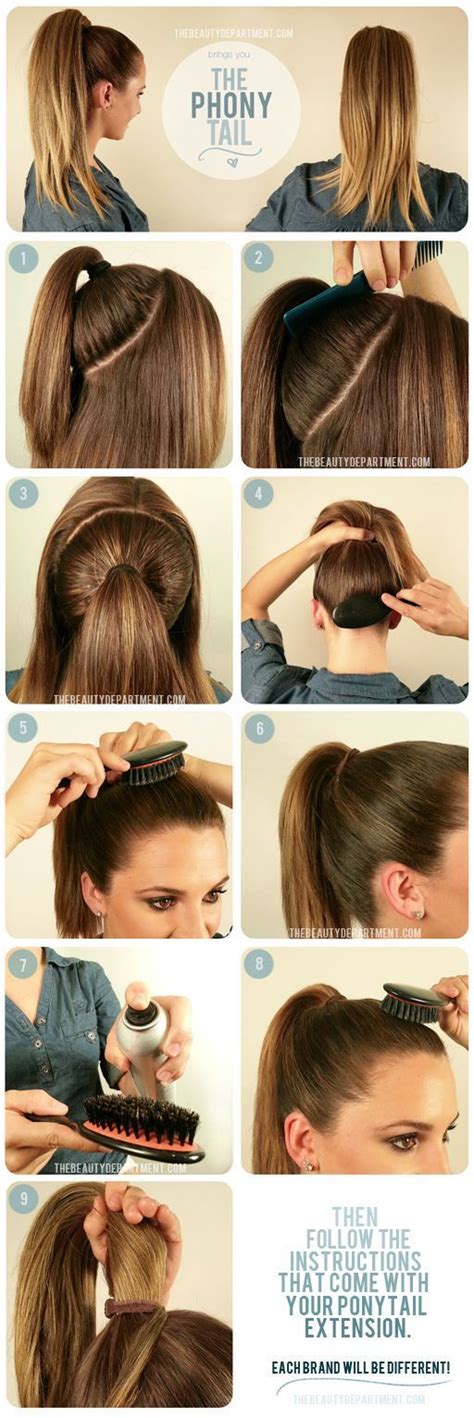 prepping hair   ponytail extension hair styles long hair styles
