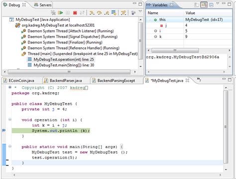 Eclipse Debugging Java Code Line By Line Stack Overflow