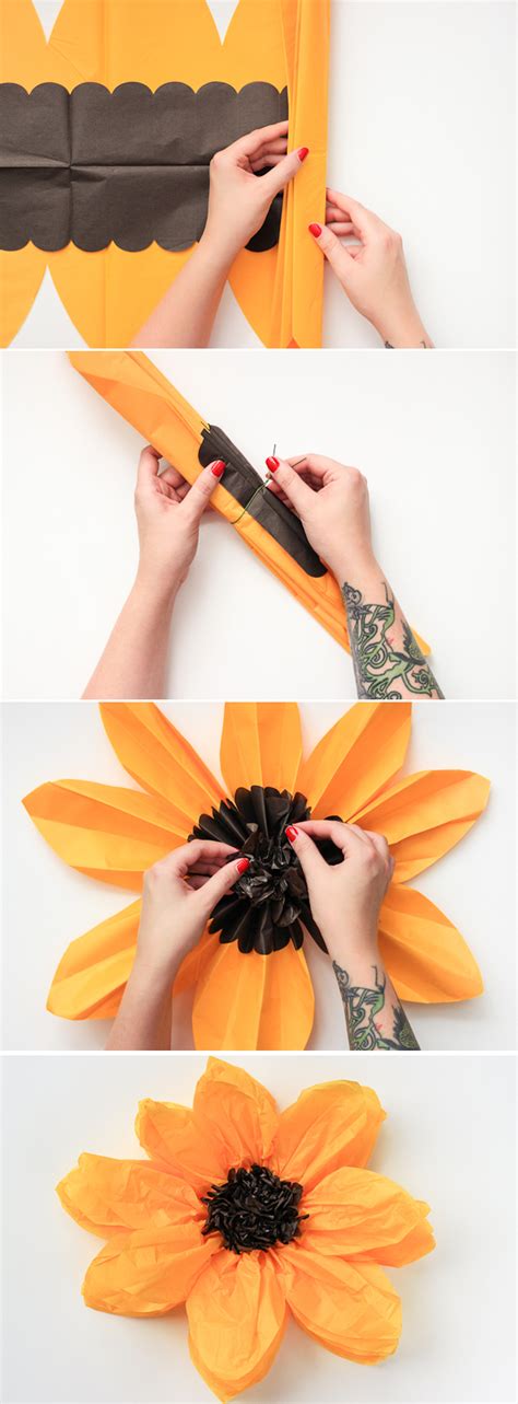 diy tissue paper flower  crafted life