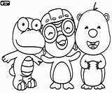Pororo Coloring Loopy Crong sketch template
