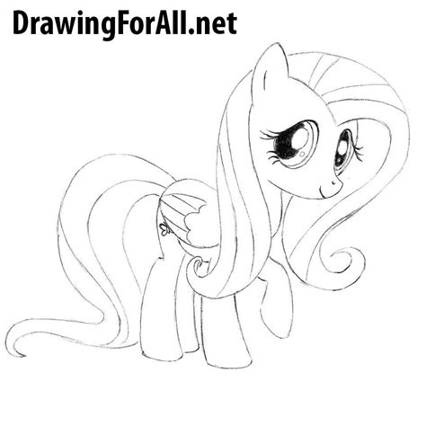 draw pony fluttershy