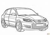 Mewarnai Sedan Nissan sketch template